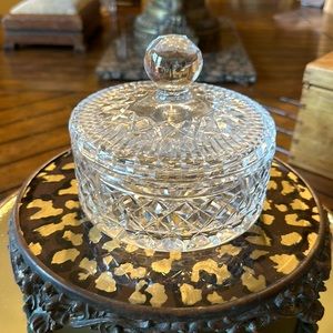 Beautiful Waterford crystal covered dish